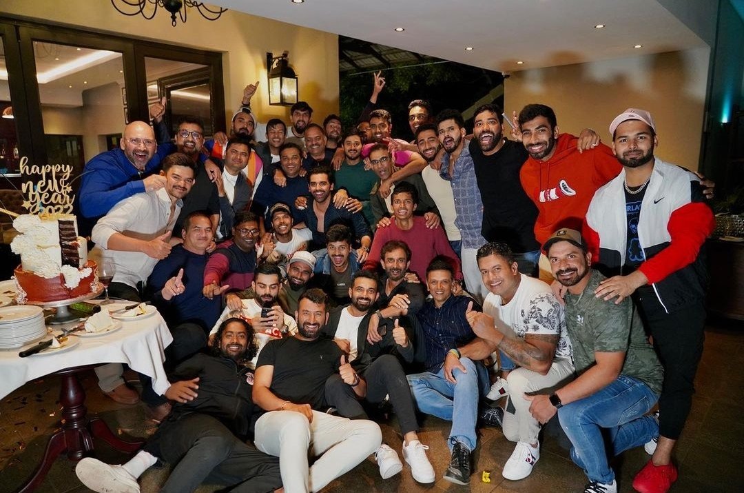 Team India on New Year's eve 