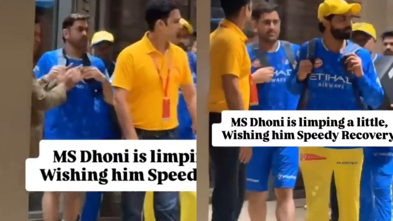 IPL 2025: WATCH- MS Dhoni gives CSK injury scare; seen limping in the hotel after LSG v CSK match