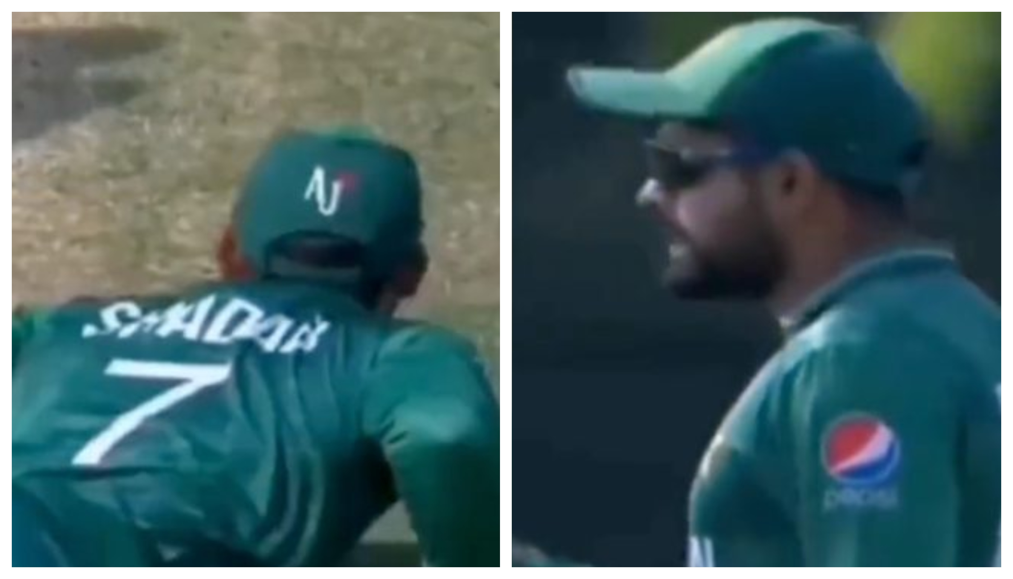 Babar Azam poked fun at Shadab Khan on the field | Screengrab