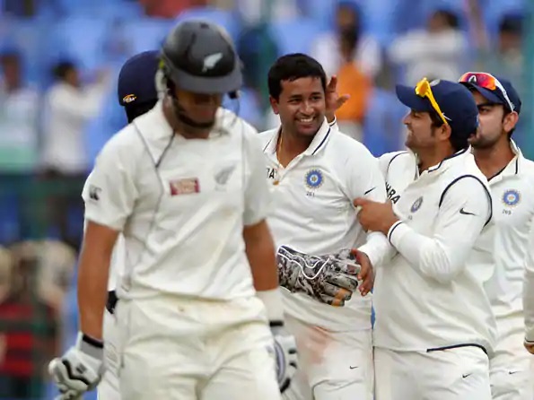 Ojha picked five wickets against New Zealand in Bangalore Test