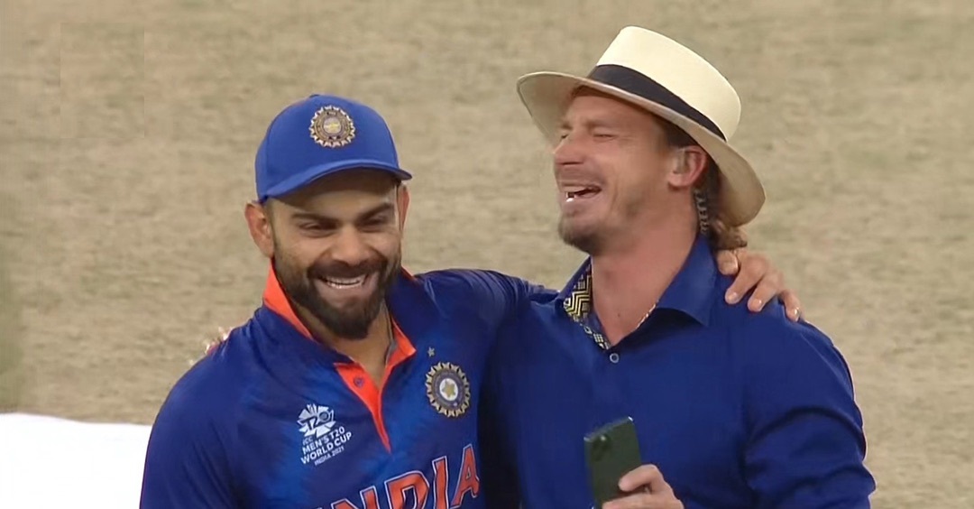 T20 World Cup 2021: WATCH- &quot;About time&quot;- Birthday boy Virat Kohli tells Dale  Steyn as he wins first toss after 6 T20Is
