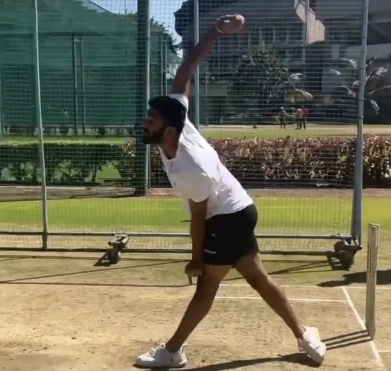 Bumrah bowls at the nets | Instagram 
