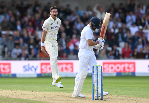 Anderson jumps in joy after dismissing Kohli in Leeds | Getty