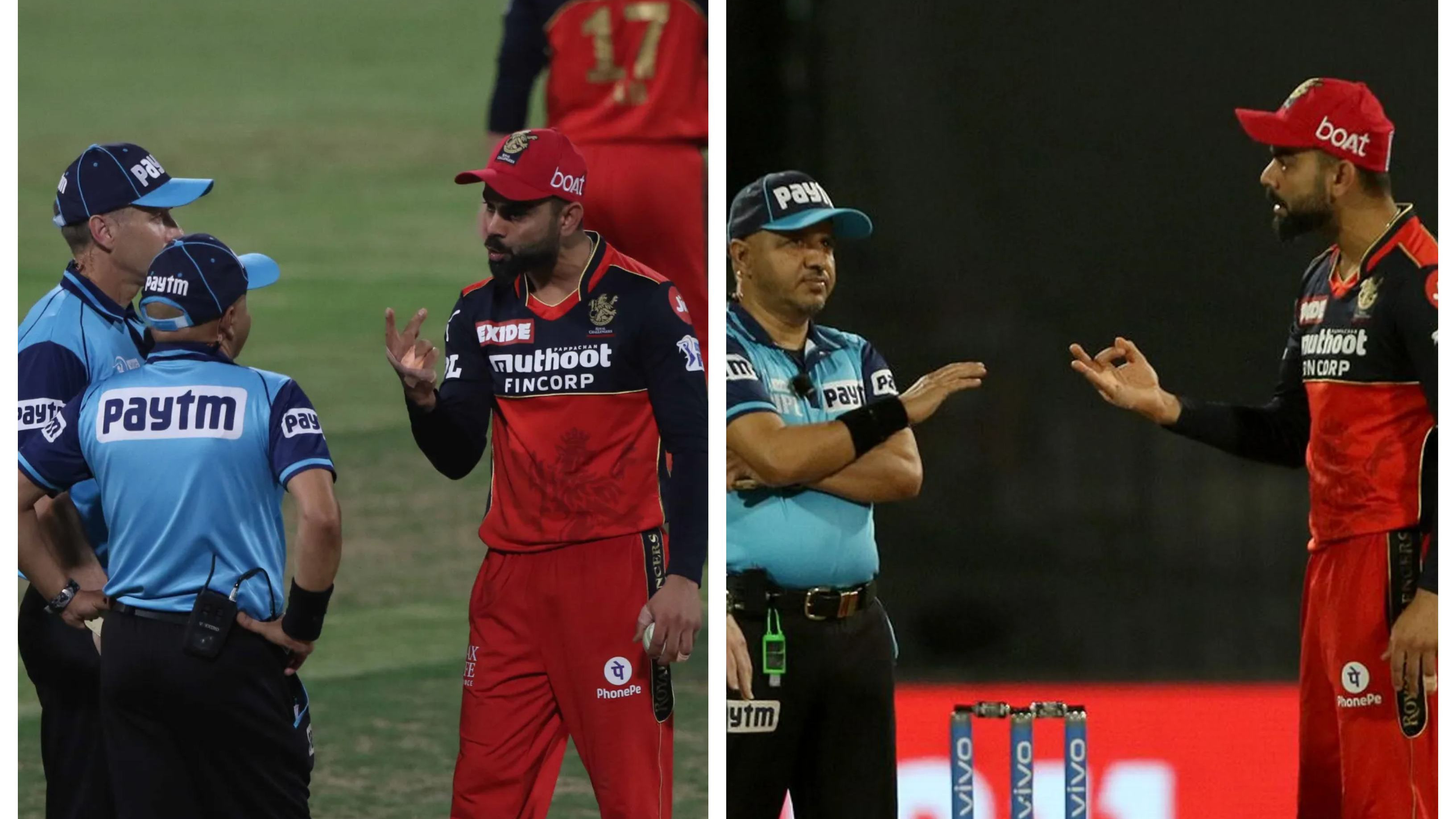IPL 2021: WATCH – Virat Kohli argues with umpire over a leg before call in his last game as RCB captain
