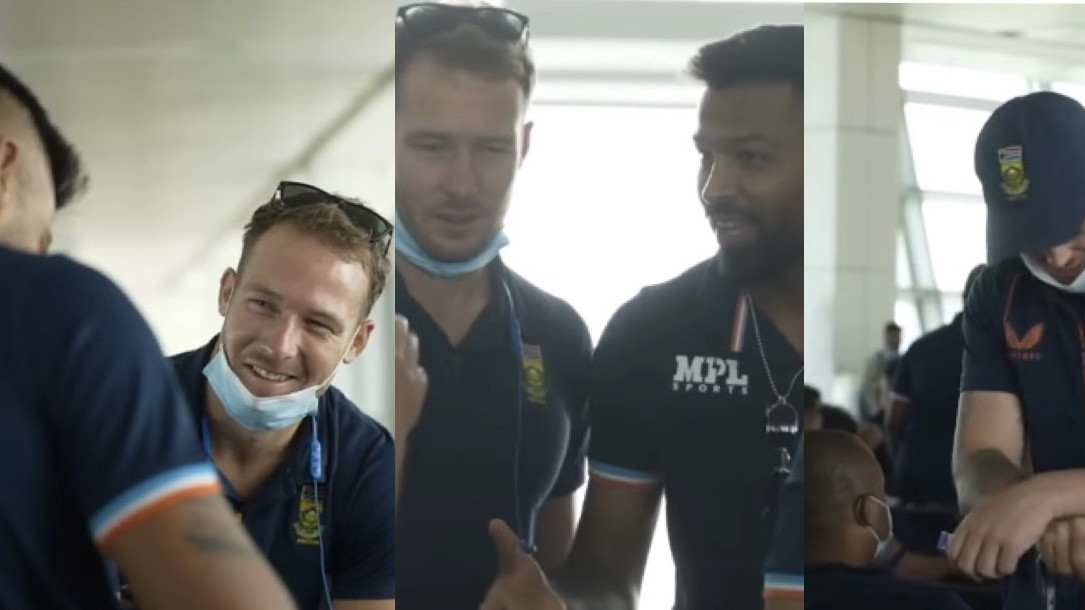 IND v SA 2022: WATCH - Indian players interact with South Africans on their way to Cuttack for 2nd T20I 