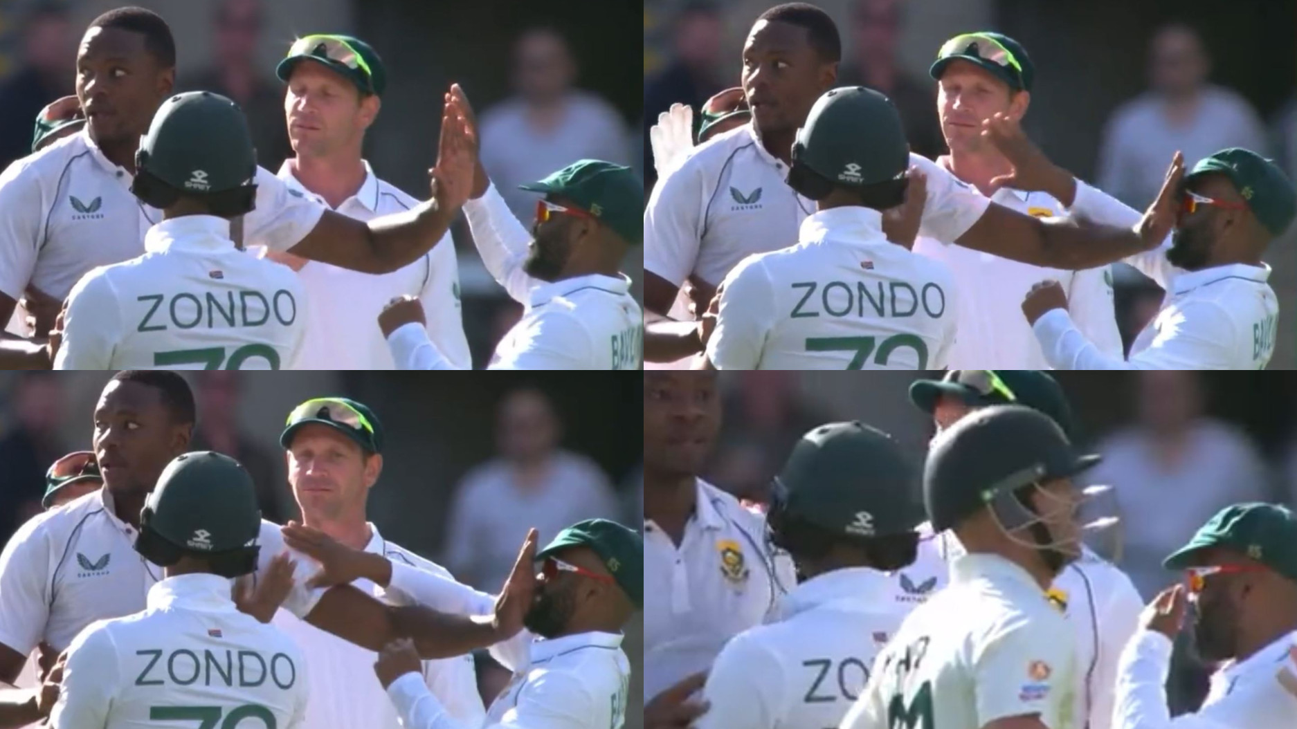 AUS v SA 2022-23: WATCH- Kagiso Rabada hilariously gives Temba Bavuma a high five to his face