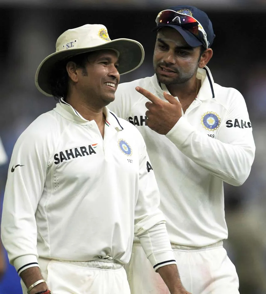 Virat Kohli and Sachin Tendulkar | Getty