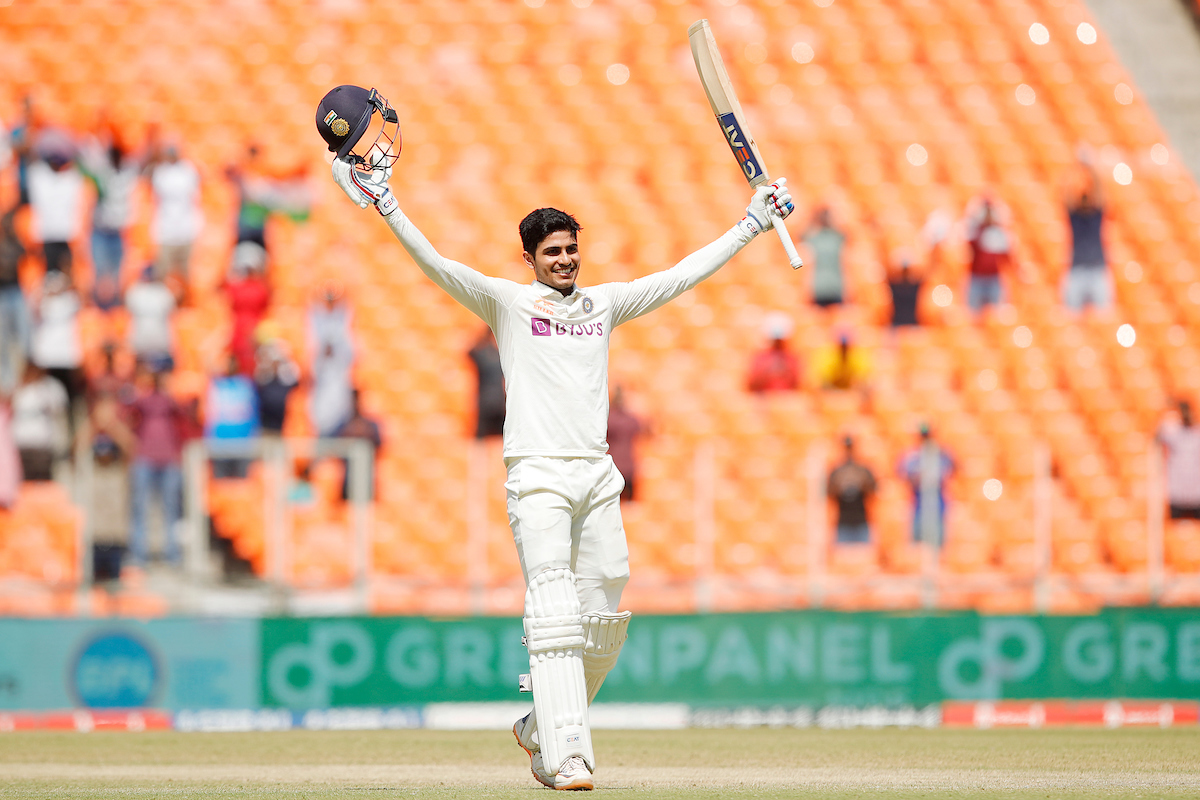 Shubman Gill celebrates his second Test century | BCCI