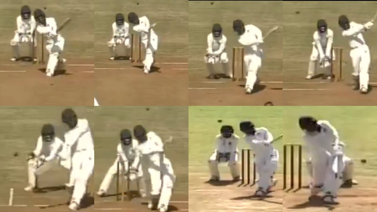 WATCH- Meghalaya’s Akash Kumar Choudhary hits eight consecutive sixes as he hammers 11-ball fifty, fastest in FC cricket history