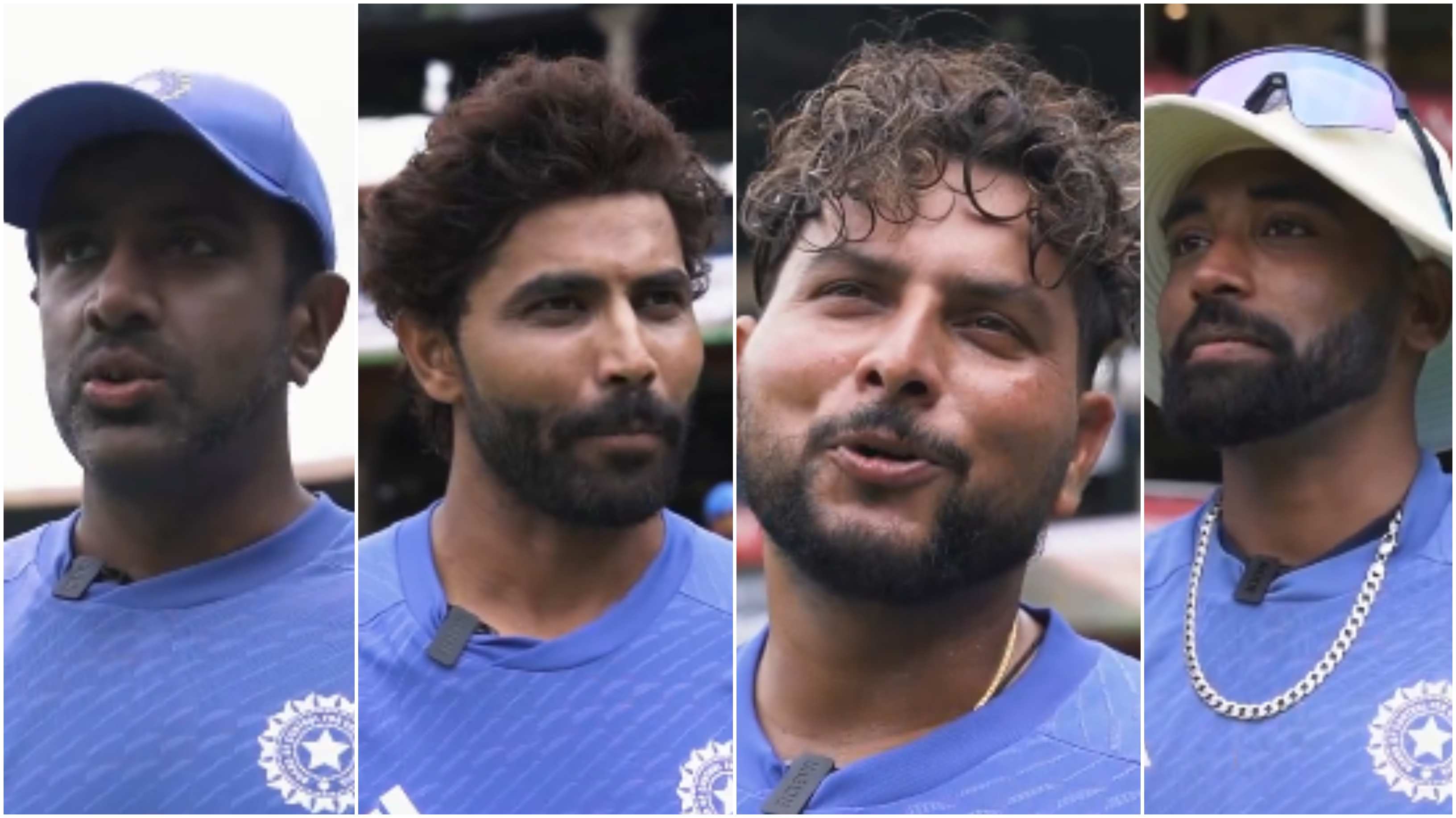 R Ashwin, Ravindra Jadeja, Kuldeep Yadav and Mohammed Siraj | BCCI