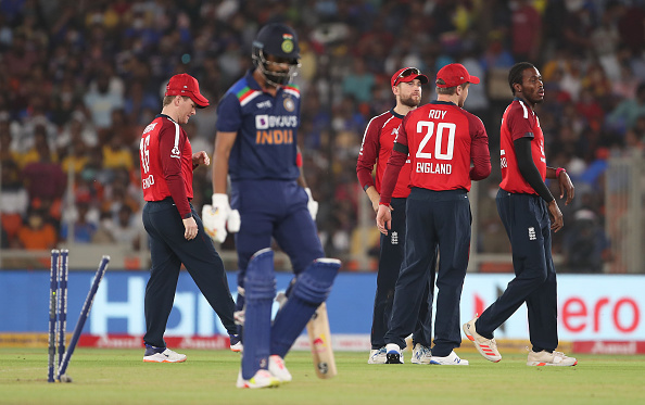 KL Rahul scored only one run in the two T20I games against England | Getty 