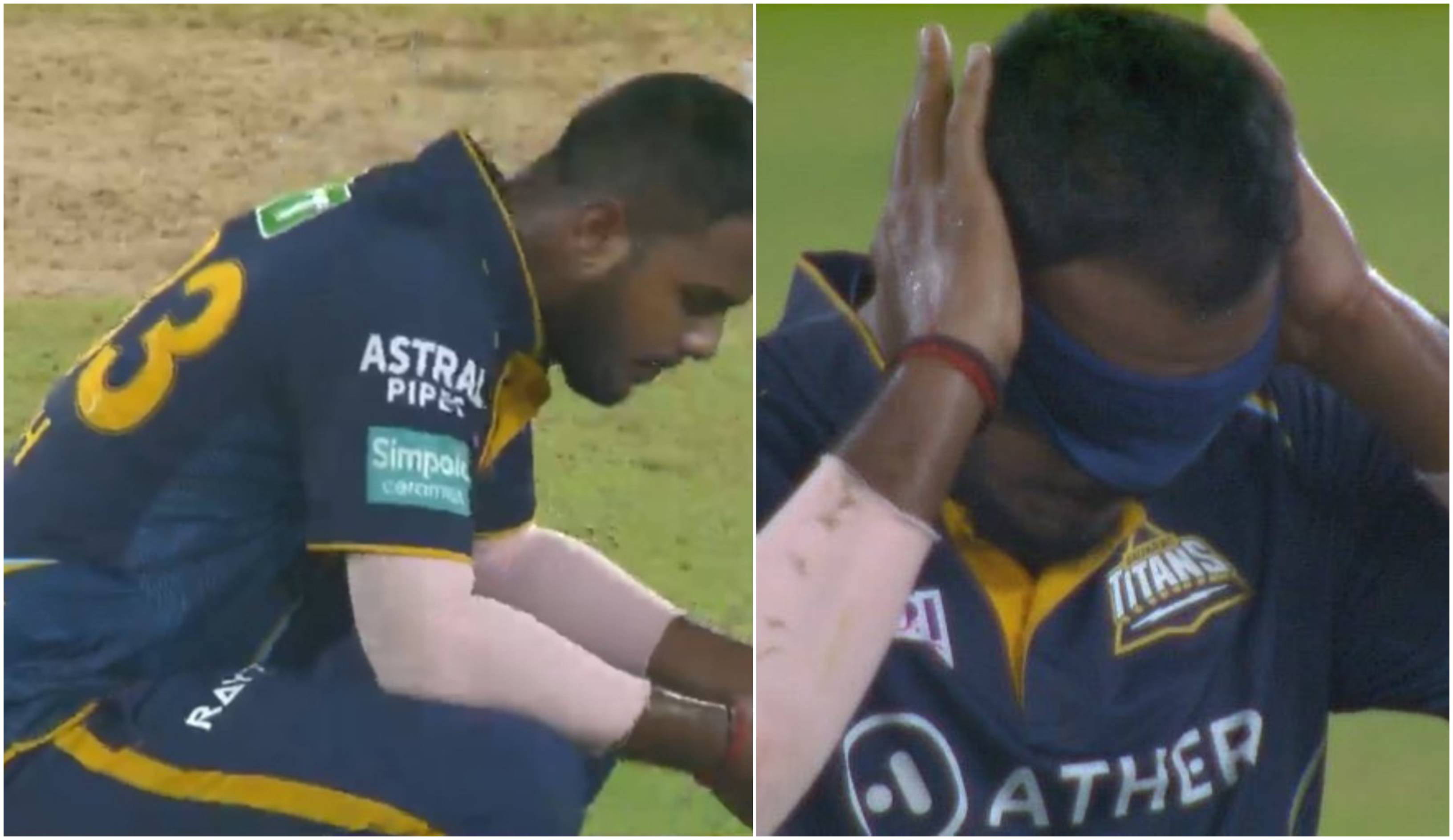 IPL 2023 WATCH Yash Dayal covers his face in despair after Rinku