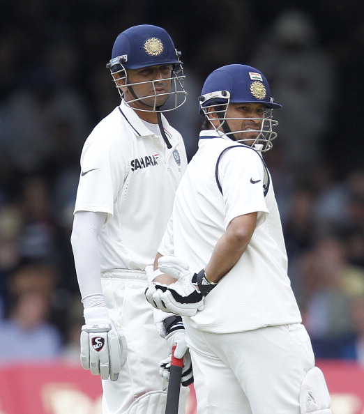Rahul Dravid and Sachin Tendulkar during 2011 India tour of England | Getty
