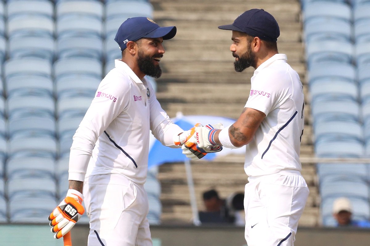 Ravindra Jadeja and Virat Kohli | Getty