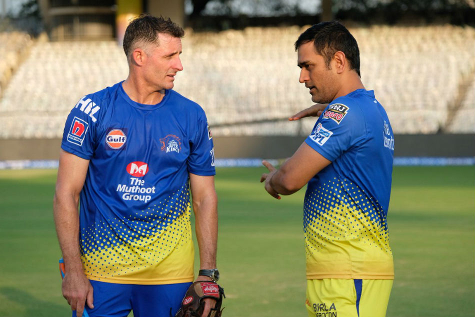 Mike Hussey and MS Dhoni | CSK X