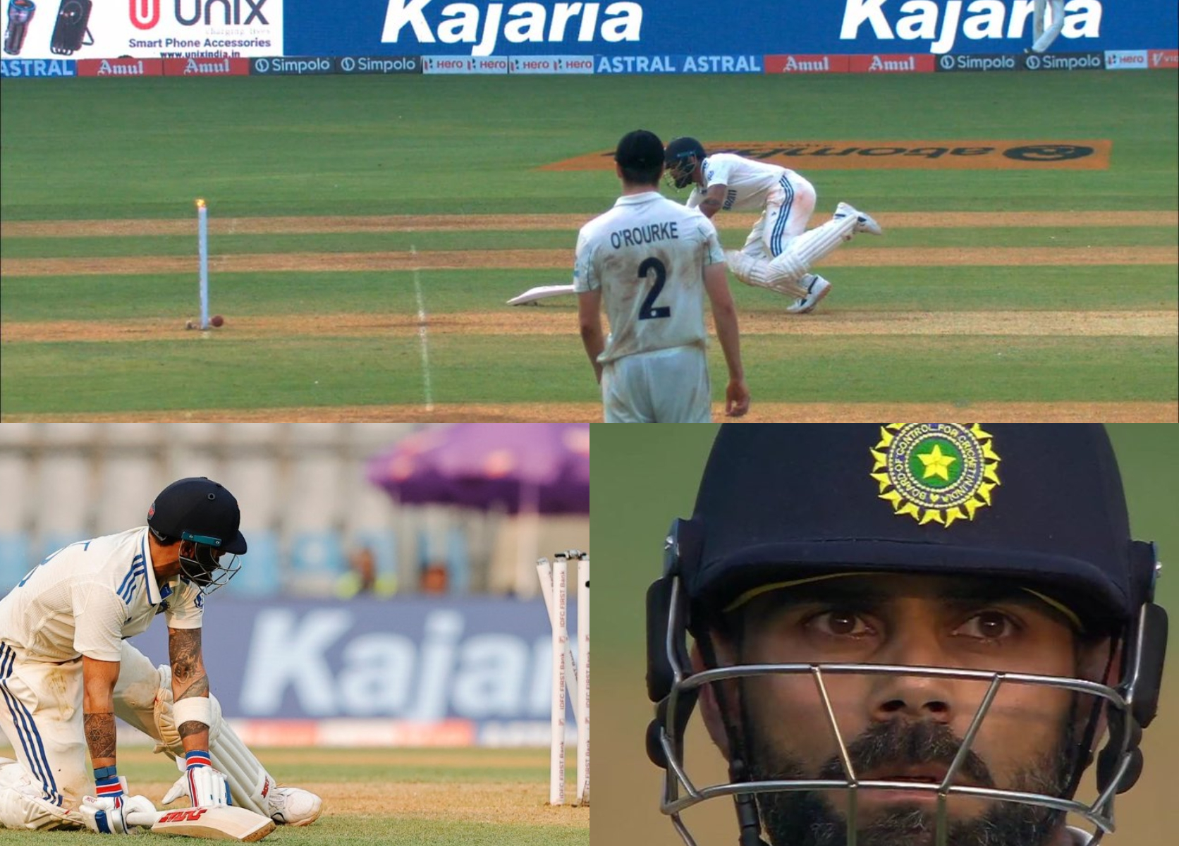 Virat Kohli was run out for 4 runs | JioCinema X