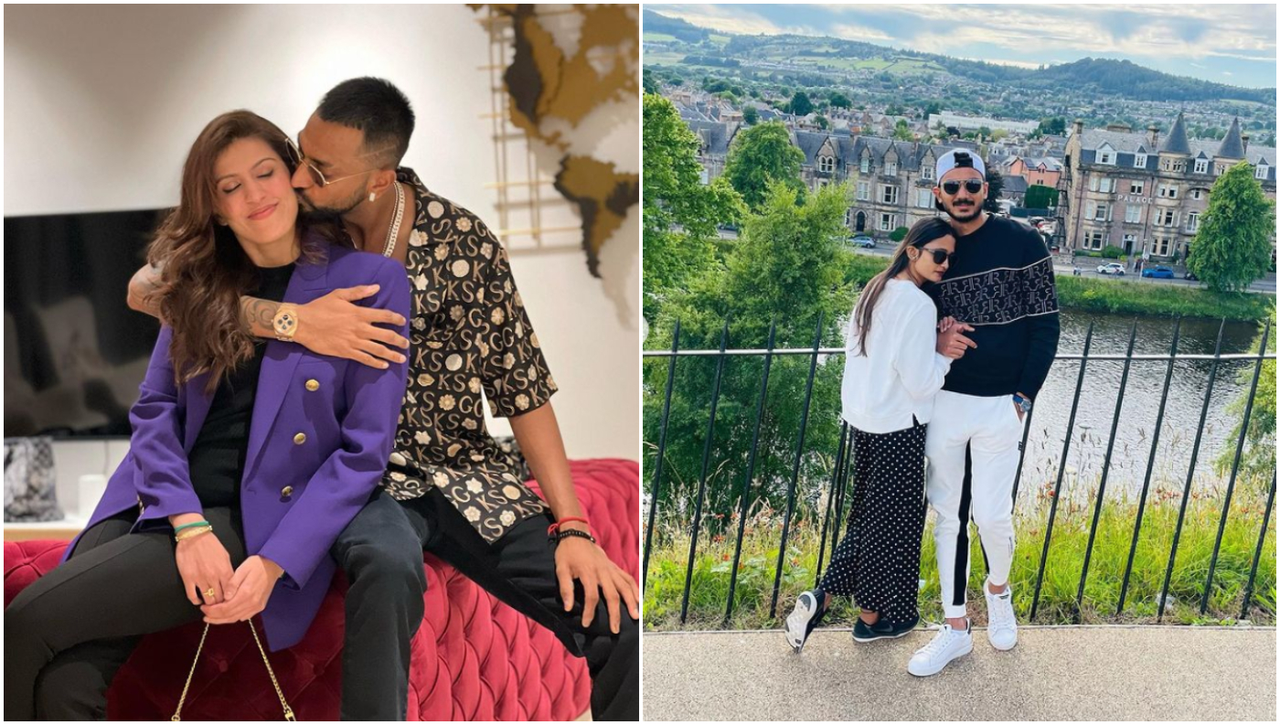 Krunal Pandya and Akshar Patel with their better halves | Instagram 