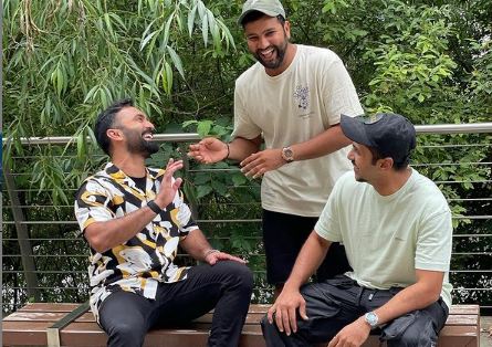 Rohit Sharma, Shardul Thakur and Dinesh Karthik | Instagram