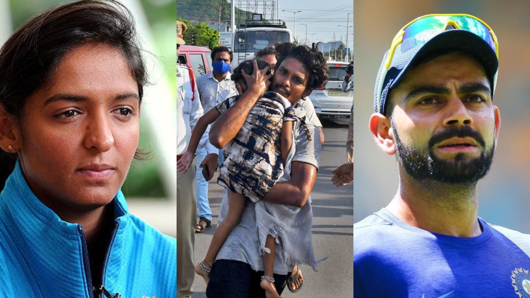 Indian cricketers pray for the victims of Visakhapatnam gas leak tragedy