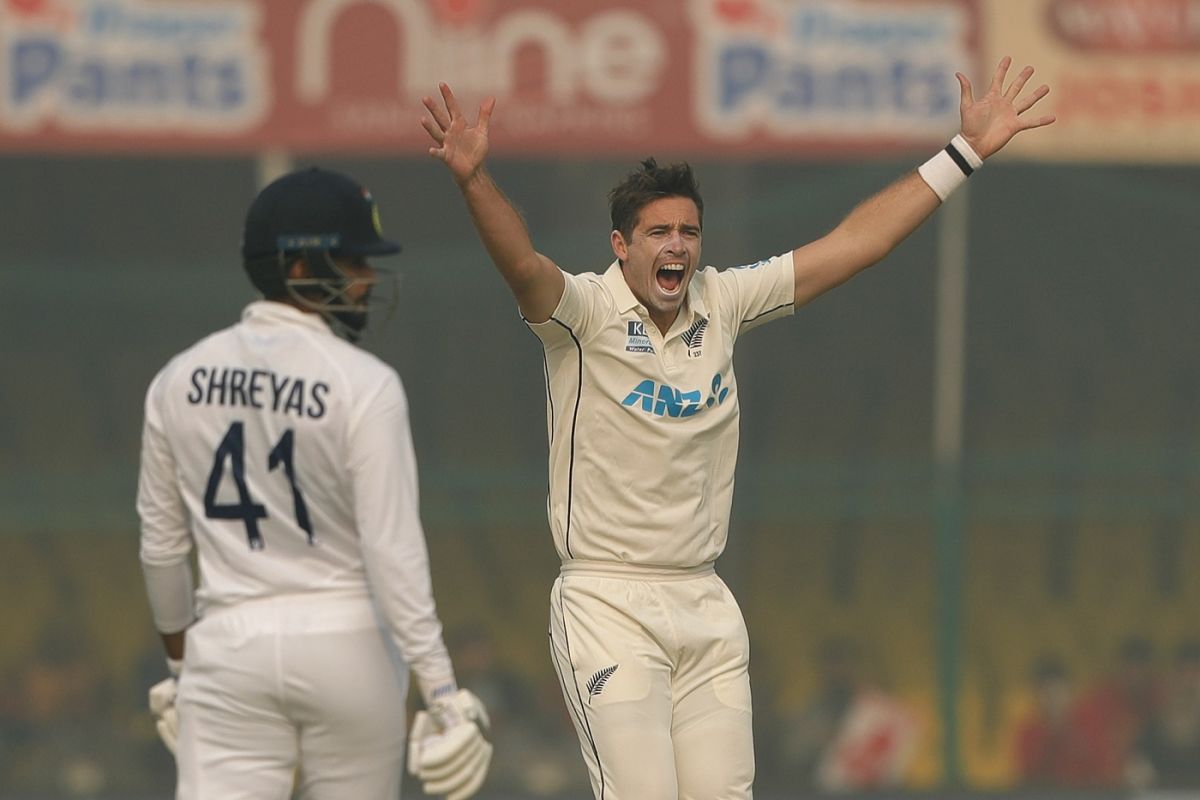 Tim Southee snared 5 wickets in the first innings in Kanpur | BCCI