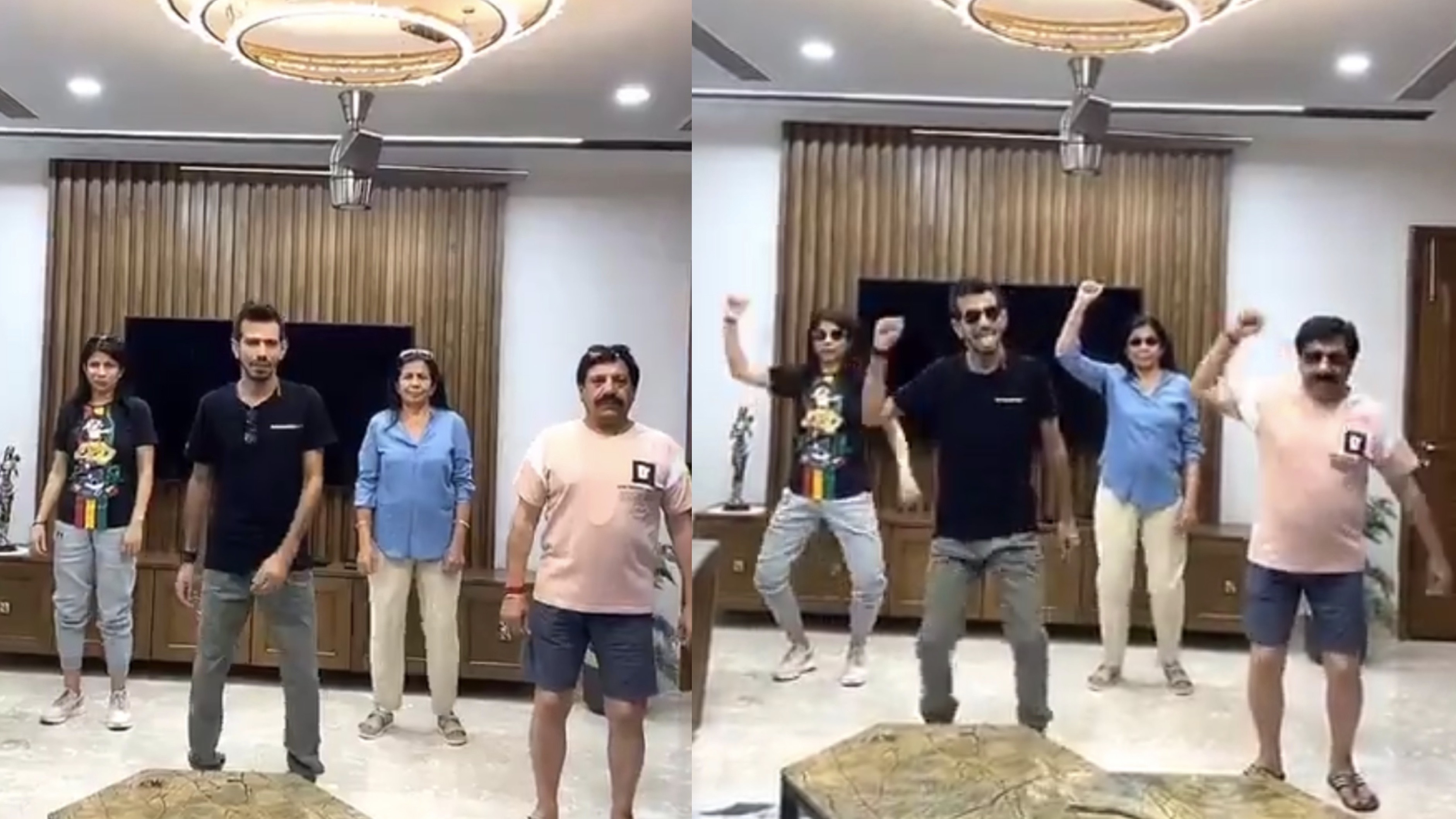 WATCH- Yuzvendra Chahal slays dance moves with his family amid the COVID-19 lockdown