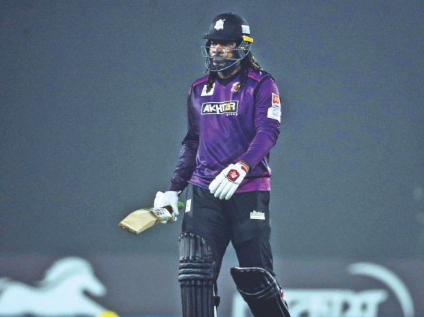 Gayle plays for the Chottogram Challengers in the BPL | The Daily star