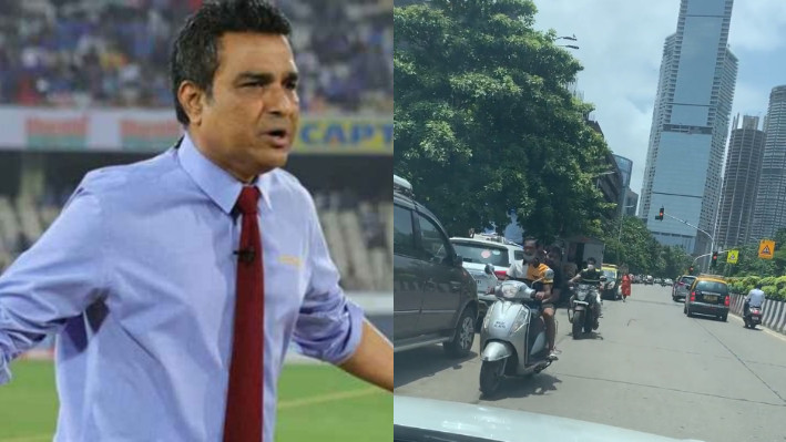 WATCH - Sanjay Manjrekar spreads road safety awareness; calls out the offenders