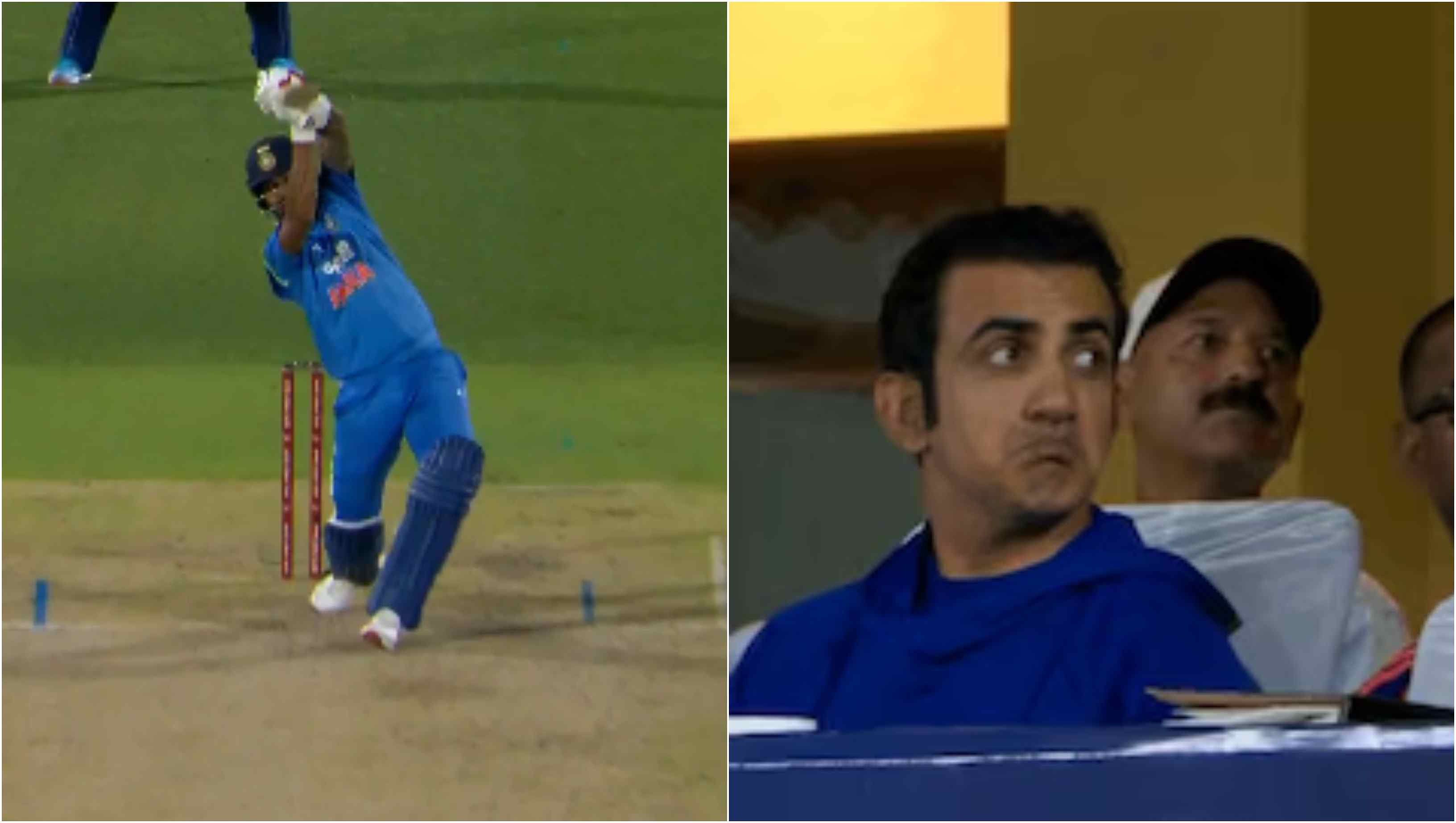 Gautam Gambhir's reaction to KL Rahul's six | BCCI