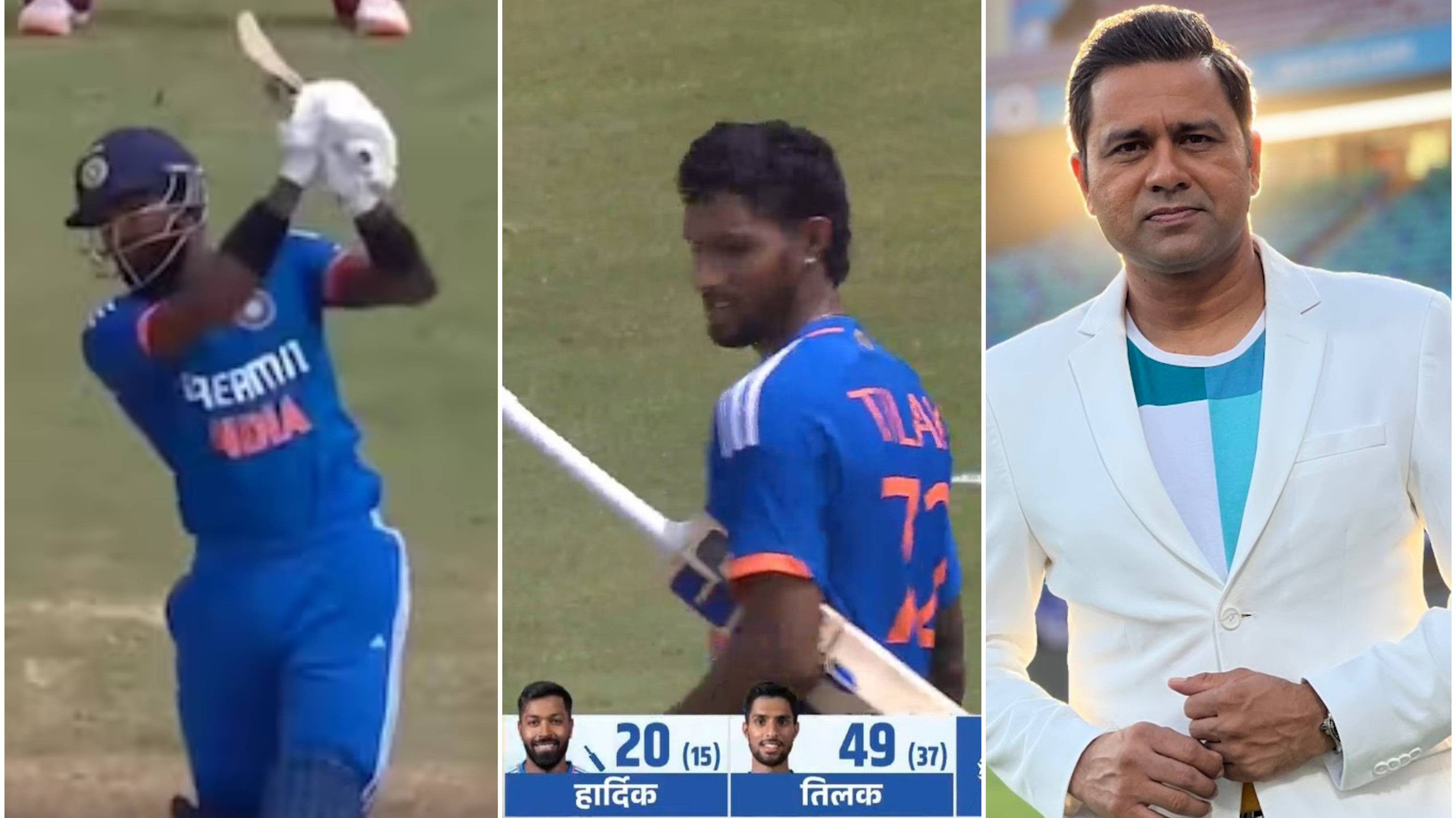 WI v IND 2023: WATCH – Hardik Pandya’s six denies Tilak Varma a chance to hit fifty; Aakash Chopra not impressed