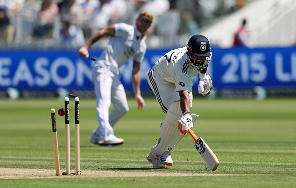 Rishabh Pant was run out for 74 after a 141-run partnership with KL Rahul | Getty