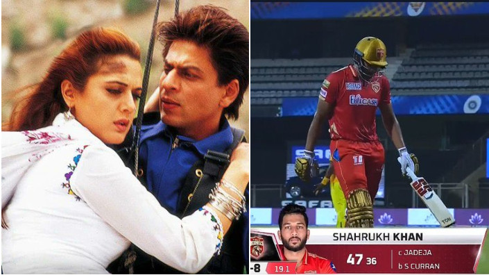 IPL 2021: Twitterati post 'Veer-Zara' jokes as Shahrukh Khan saves Punjab Kings from getting all-out