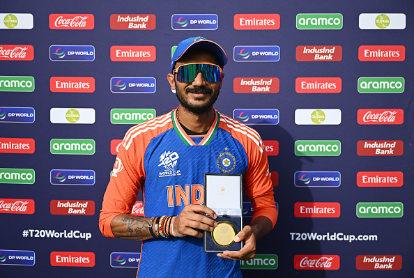 Akshat Patel with Player of the Match medal | Getty
