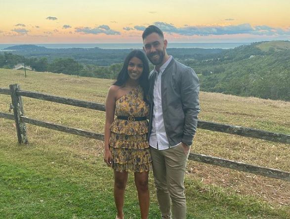 Glenn Maxwell and his fiancée Vini Raman | Instagram