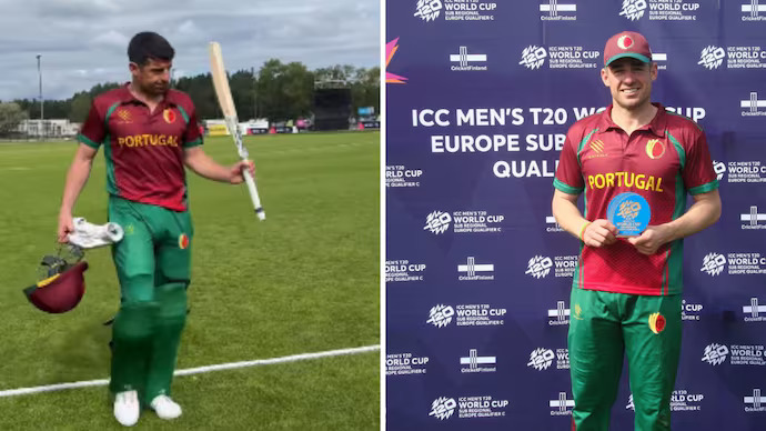 This was Moises Henriques' first century in T20Is and for Portugal | X