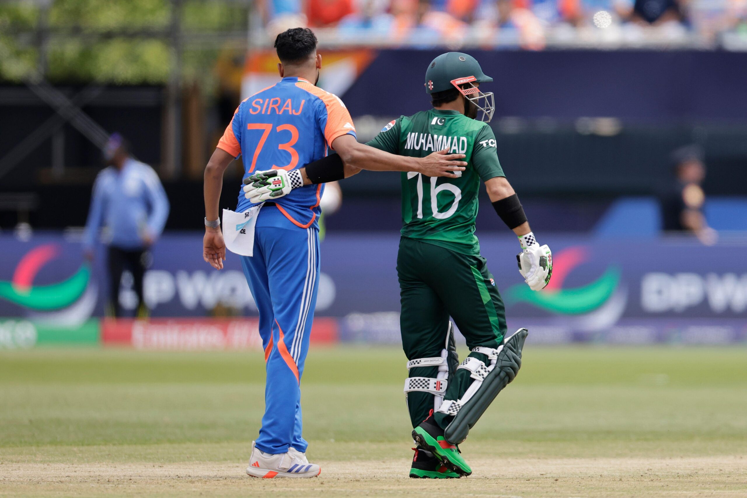 Mohammed Siraj and Mohammad Rizwan | Getty