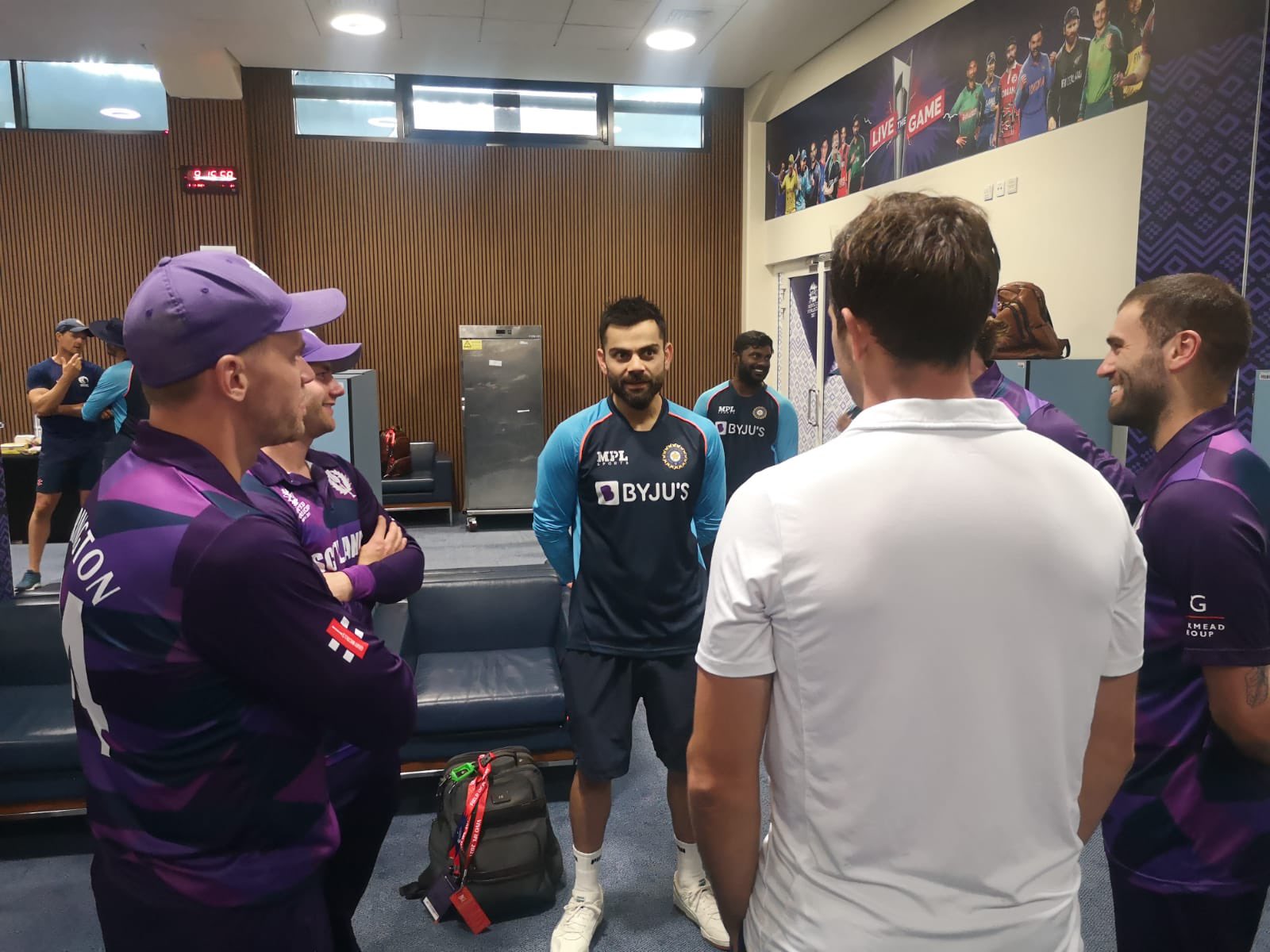 Virat Kohli in the Scotland dressing room | Cricket Scotland 