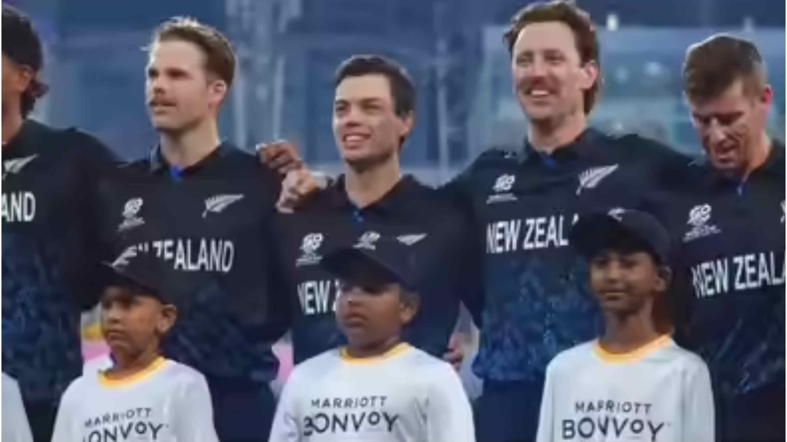 T20 World Cup 2026: WATCH - Anthem glitch leaves New Zealand players in splits ahead of Super 8 clash vs England