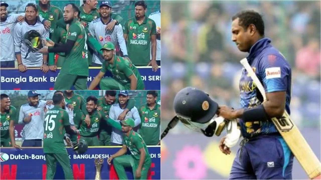 Mushfiqur Rahim mocks Angelo Mathews broken helmet incident | FanCode X