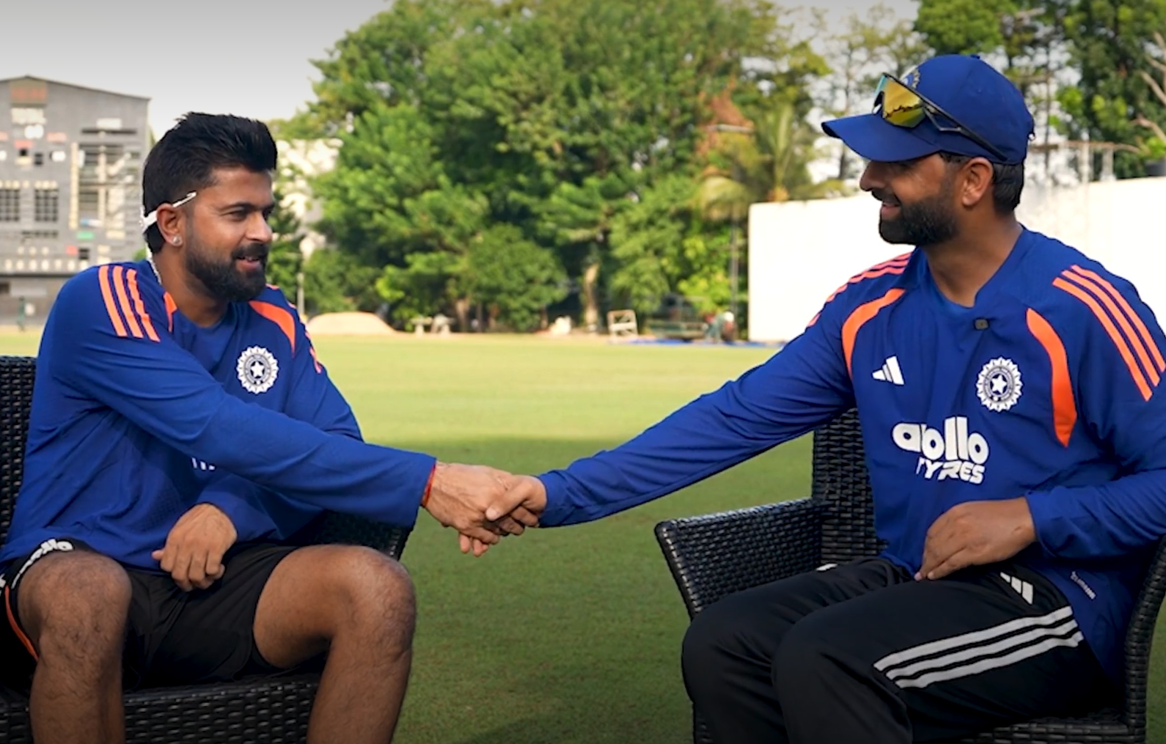 Saransh Jain and Auqib Nabi | BCCI X