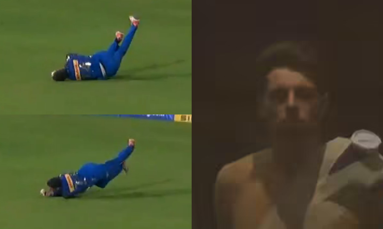 Mitchell Santner was seen with ice on his shoulder, but replays showed he hit his head as well  |  X