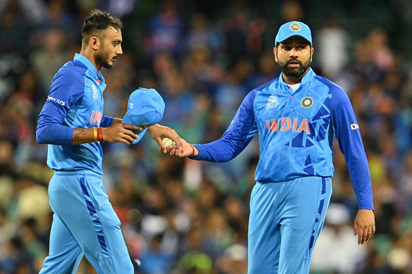 Akshar Patel and Rohit Sharma | Getty Images