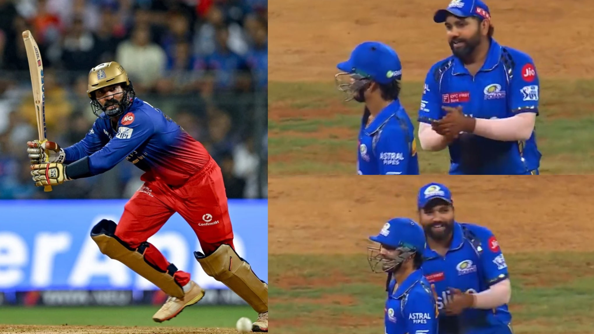 IPL 2024: WATCH- ‘Shabash DK, World Cup Khelna Hai Abhi’- Rohit Sharma teases Dinesh Karthik