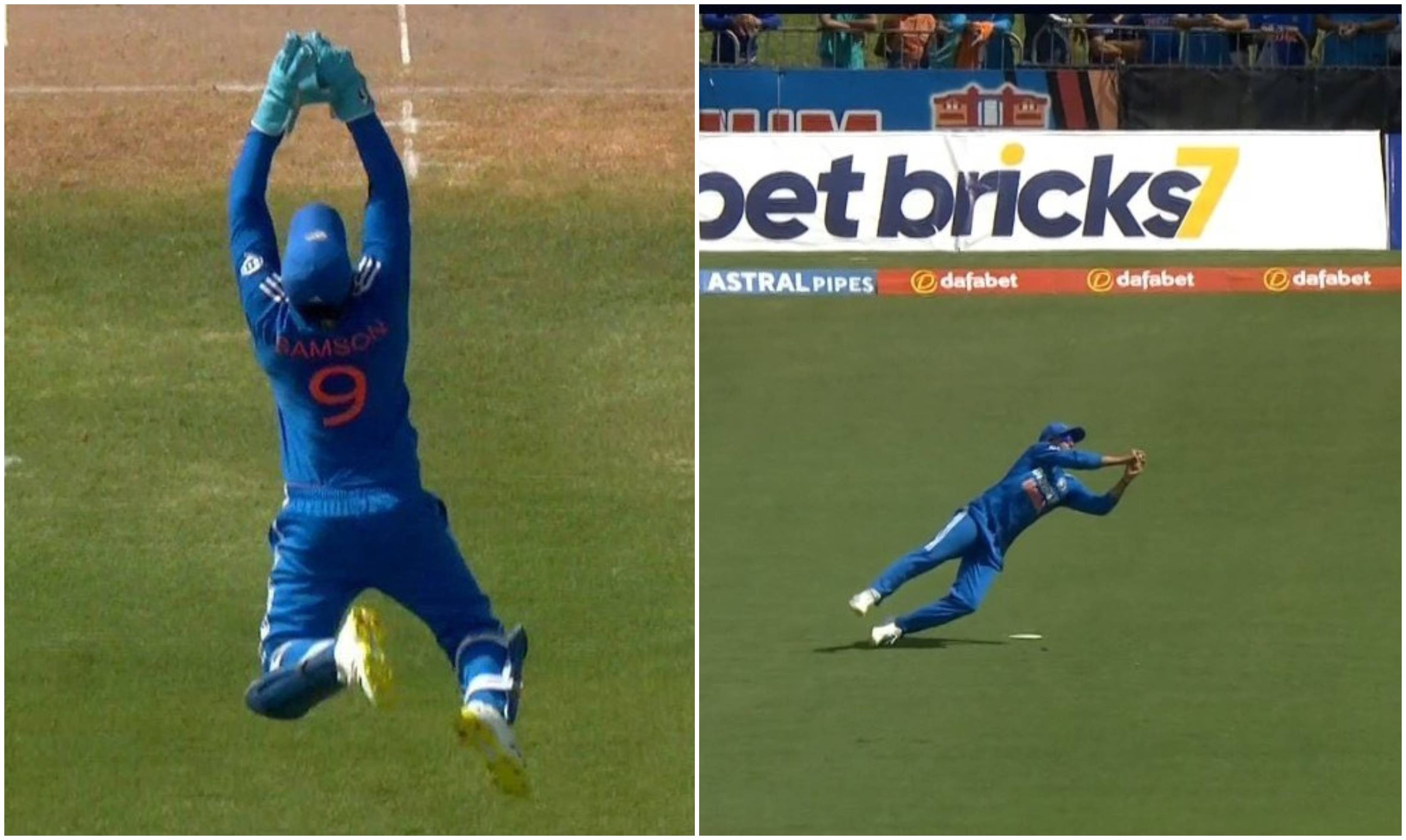 Sanju Samson and Kuldeep Yadav's stunning catches | FanCode/Screengrab