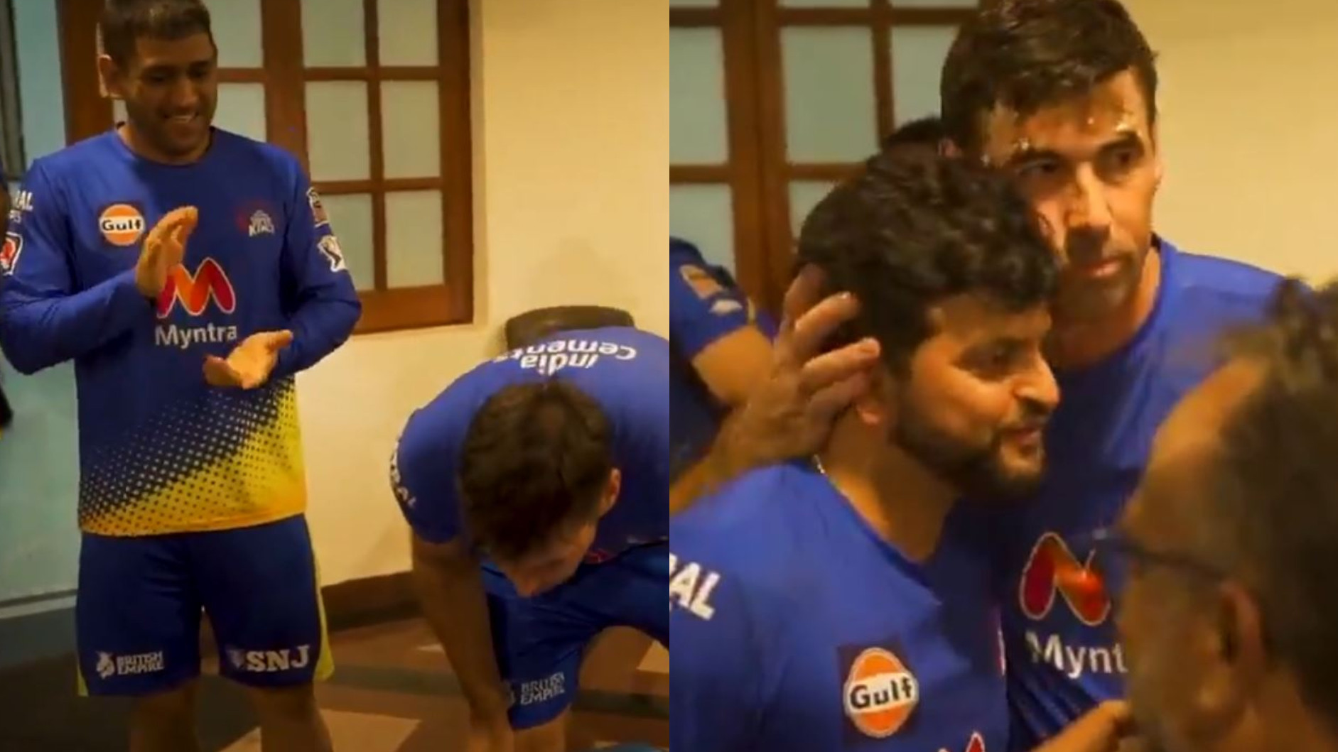 IPL 2021: WATCH- MS Dhoni and Chennai Super Kings’ team members celebrate coach Stephen Fleming’s birthday