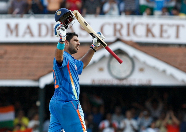 Yuvraj Singh scored a sublime century against WI | Getty
