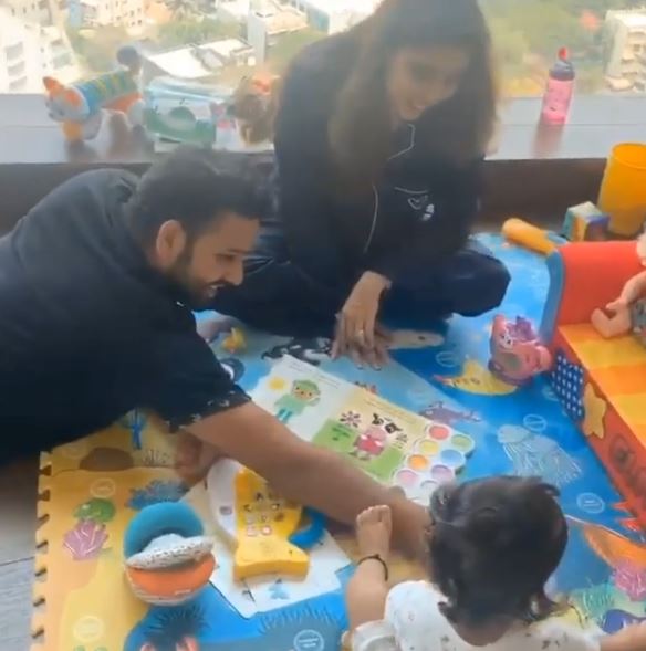 Rohit Sharma with wife Ritika and daughter Samaira | Instagram