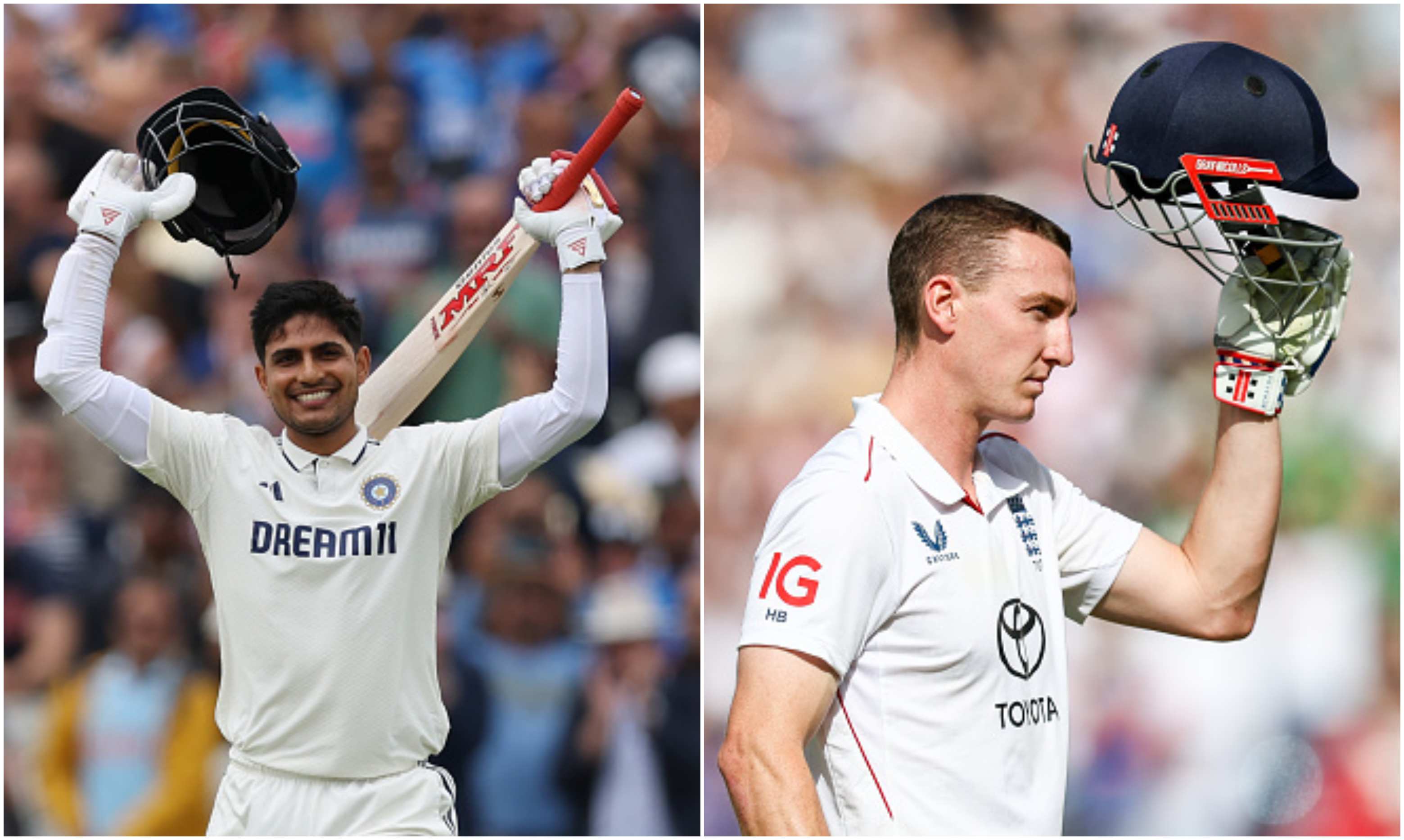 Shubman Gill and Harry Brook | Getty
