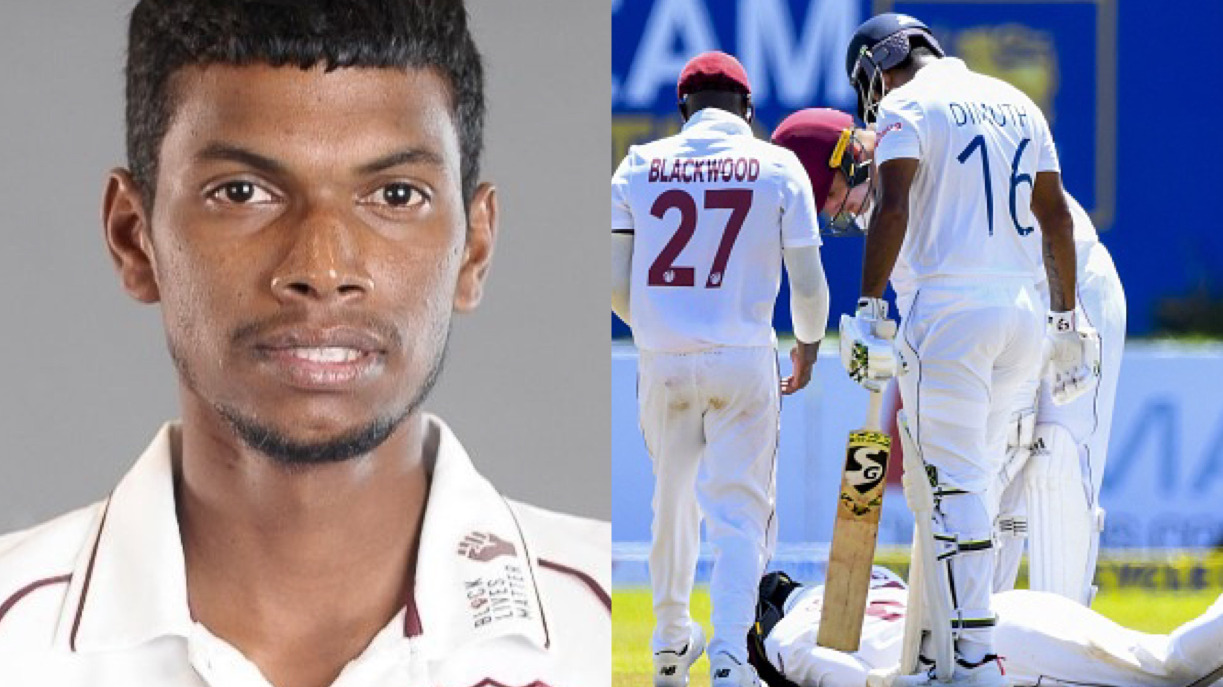 SL v WI 2021: West Indies provide update on Jeremy Solozano after nasty blow to helmet