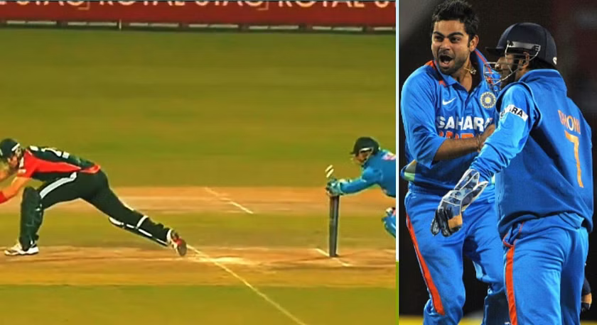 Kohli had Pietersen stumped by Dhoni on the first ball he bowled in T20Is which was a wide | X