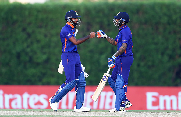 Suryakumar Yadav with Hardik Pandya | Getty